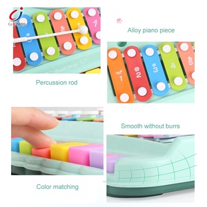 Giocattolo Musicale Ritmico per Bambini Chengji, Strumento Educativo Arcobaleno Creativo 2 in 1, Xilofono e Pianoforte - Product Image 5