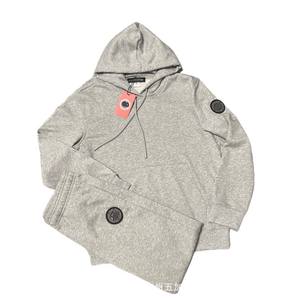 Set Sportivo Casual Unisex Trendy Cross-Border, Felpa con Cappuccio in Maglia Solida da 350g per l'Autunno - Product Image 6