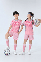 Seragam Latihan Sepak Bola Anak Muda Custom Print, Bahan Bernapas, Cepat Kering, Lengan Pendek untuk Musim Panas, Perkemahan Latihan Sepak Bola Junior