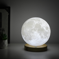 HCNT VENTA CALIENTE artículo Impresión 3D para regalo de cumpleaños Lámpara moom de levitación magnética