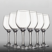 Verres à vin de Noël en cristal transparent de luxe 7OZ, gobelets personnalisés pour fêtes, verrerie transparente en carton