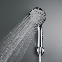 Pommeau de Douche Portable ABS Écologique à 3 Jets Haute Pression, Économiseur d'Eau, Style Moderne, avec Douchette à Main pour Hôtels et Salles de Bain
