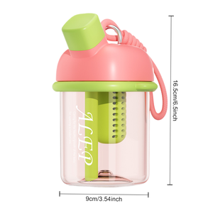 Botella de agua deportiva con marca de tiempo de 128oz, hidratación de plástico portátil antideslizante para personas activas, tazas para sorber orientadas a objetivos - Product Image 5