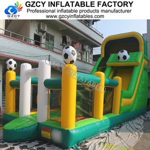 Grande structure gonflable à thème football en PVC, toboggan, qualité commerciale, château, fête pour enfants, installation facile, <span class=keywords><strong>Europe</strong></span>, États-Unis - Product Image 3