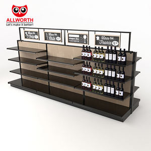 Estante de Góndola de Panel Trasero <span class=keywords><strong>Central</strong></span> de Alambre de una Cara para Periódicos, Revistas y Libros - Product Image 3