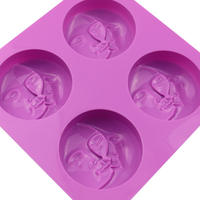 Moule à gâteau en silicone 3D en forme de lune, moule à mousse au chocolat DIY, moule à pâtisserie en silicone de qualité alimentaire, moule à dessert réutilisable