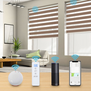 Không thấm nước tự động hai lớp mặt trời bóng râm cho cửa sổ nhà mù màn vải ngựa vằn bóng râm cơ giới Zebra rèm - Product Image 1