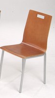 Ensemble de table à manger carrée moderne 4 pièces avec chaises en bois 3 lignes, design empilable, modèle CHAO CHING AB-057, meubles pour la maison de Taïwan