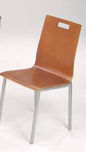 Juego moderno de mesa de comedor cuadrada de 4 piezas con sillas de madera, diseño apilable CHAO CHING para muebles de cocina para el hogar - Product Image 4