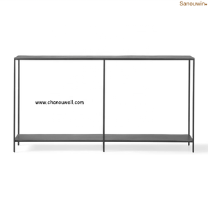 Cadre en fer de récupération durable de la console moderne rustique avec mobilier d'extérieur confortable fini à la main en détresse pour une utilisation dans la cour - Product Image 6