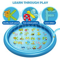 67 "eau gonflable jouets piscine extérieure gonflable Splash Pad arroseur pour enfants gonflable Splash Pad