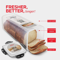 Broodopbergdoos Plastic verzegeld Multifunctioneel Grote capaciteit Crisper met deksel Groothandel voor keukenverse voedsel- en toastopslag