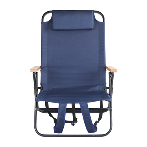 Outdoor Furniture Metal 4 Position Adjustable <b>Backrest</b> Premium Folding Chair Camping With Carrying Bag - Product Image 2