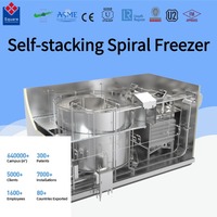 Equipo de Congelación en Espiral Industrial Autoapilable, Tecnología de Congelación Rápida, Fácil Operación para Carne Congelada