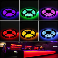 Kit de bande lumineuse LED RVB 5M 10M 20M 5050 + adaptateur secteur + 44 touches à distance kit de bande LED RVB Chine bande lumineuse de fond TV