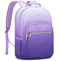 Laptop Backpack for Women 15.6 Inch Gradient Backpack Purse Cute Quilted Waterproof Teacher Computer Bag for Travel Work College