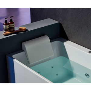 <span class=keywords><strong>Baignoire</strong></span> autoportante en acrylique AFFINARE 1,8 m avec hydromassage pour salle de bain, utilisation intérieure, 12 jets, design moderne, avec drain - Product Image 3