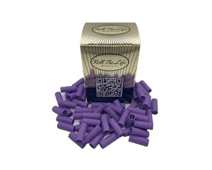 กรวยกระดาษสีม่วงประดับพู่ห้อยตกแต่งแบบม้วน แพ็คใหญ่ - Product Image 3