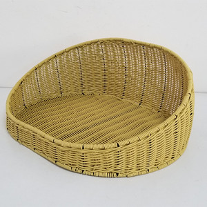 Xh Zomer Cool Handgeweven Ovale Waterdichte Koeling Ademende Pp Rotan Rieten Kat Hondenbed Huisdier Huis Net & Huisdier Kooien - Product Image 5