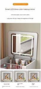 2025 moderna toletta con trucco leggero vanità per piccole camere da letto e commercio estero transfrontaliero 33 - Product Image 3