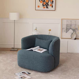 <span class=keywords><strong>Fauteuil</strong></span> de salon <span class=keywords><strong>en</strong></span> tissu bouclé beige style nordique, canapé moderne, <span class=keywords><strong>fauteuil</strong></span> individuel, chaises modulaires - Product Image 5