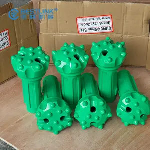 Rock Drill Crown Bit CIR90, 90mm DTH Quarrying Button Bit for Marble, Sandstone and Granite