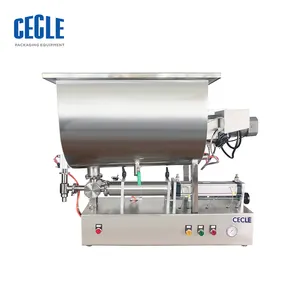 50-5000ML U mixer hopper filling machine for hotpot seasoning, chili sauce and many grain paste products