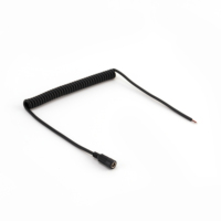 Câble en cuivre pur personnalisé de 2.5mm, fil électrique flexible enroulé en spirale torsadée à 2 conducteurs en PVC/PU pour usage industriel