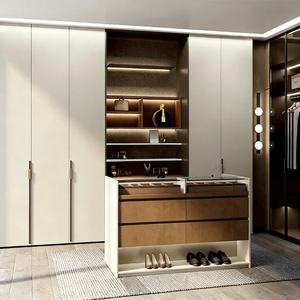 ขายตรงจากโรงงาน ตู้เสื้อผ้าคุณภาพสูงสำหรับห้องนอน ตู้เก็บของขนาดใหญ่ ตู้เสื้อผ้าแบบวอล์กอิน<span class=keywords><strong>ไม้</strong></span>จริงสั่งทำพิเศษ - Product Image 5