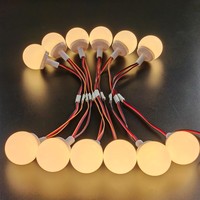 Luz LED para Espejo de Vanidad de 45 mm, Temperatura de Color Ajustable (2700K-6000K), Alimentación por USB, Control de Intensidad con Botón, Iluminación para Maquillaje