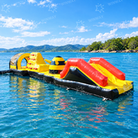 Parc aquatique gonflable flottant, parcours d'obstacles, parc aquatique gonflable commercial, jeu aquatique pour lac, mer, plage, complexe hôtelier