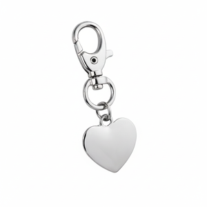 Portachiavi in Lega a Forma di Cuore con Moschettone, Portamonete Vintage in Metallo, Elegante Portachiavi in Lega di Zinco per Chiavi, Senza Confezione - Product Image 2
