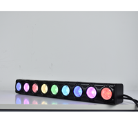 Projecteur mural RGB 9 LED DMX512, barre LED laser, éclairage de scène à commande sonore pour DJ, discothèque, lampe de maison pour club