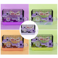 Villa de luxe à deux étages Château Hamster Cage Hamster Bouteille d'eau 12pack Hamster Nid