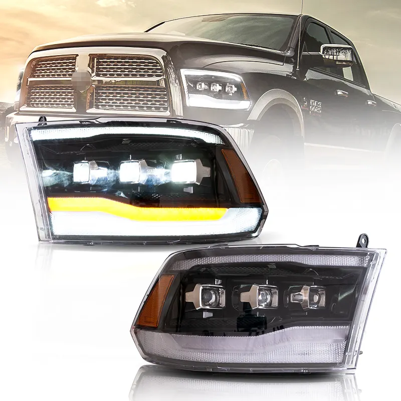 VLAND — phare avant à LED pour DODGE RAM1500/2019, assemblage classique, produit d'usine, lampe frontale jusqu'à 2500/3500