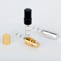 Flacon d'atomiseur de bouteille de parfum en verre vide de 5ml avec logo personnalisé avec vaporisateur