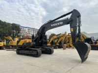 Vente flash : Excavatrice Volvo EC380D d'occasion, 38 tonnes, moteur et pompe Volvo d'origine, profondeur de fouille de 8,1 m, Corée