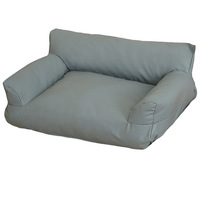 Canapé pour animaux de compagnie de grande taille pour toutes les saisons, design élégant, adapté à l'été, imperméable, durable, lit pour chien et chat, utilisation en intérieur, canapé en cuir monobloc
