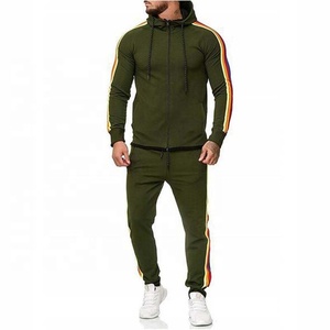Ensemble de survêtement deux pièces pour homme, grande taille, sport, fitness, jogging, survêtement, survêtement, logo personnalisé, designs en gros - Product Image 4