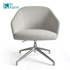 Diseñador moderno moldeado en frío espuma reposabrazos giratorio ocio silla hogar Oficina recepción sillas - Product Image 2