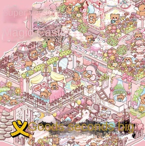 Dessin animé coréen 3D cabane tridimensionnelle petit livre rouge <span class=keywords><strong>compte</strong></span> à main créatif autocollants d'aménagement paysager décoratifs pour la décompression - Product Image 2