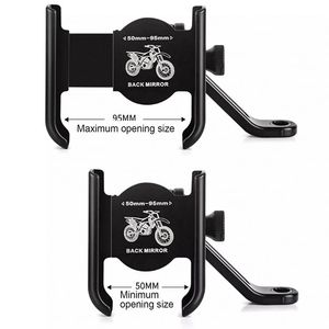 Full protection Bike Cell Phone Holder Mount Aluminum Alloy 360 Security Lock <b>Scooter</b> Motorcycle Cell Phone Holder for Bicycle - Product Image 1