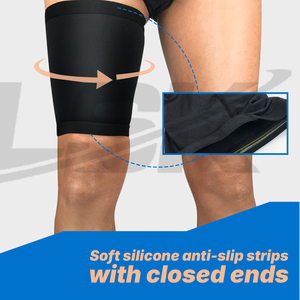 Attelle de soutien légère <span class=keywords><strong>pour</strong></span> la cuisse, protection des ischio-jambiers et des quadriceps, <span class=keywords><strong>manchon</strong></span> de compression sans couture <span class=keywords><strong>pour</strong></span> l'entraînement sportif - Product Image 3