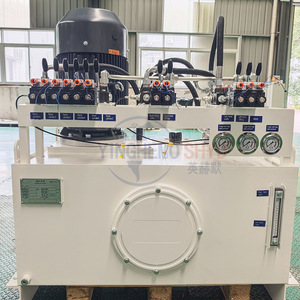 ชุดจ่ายกำลังไฮดรอลิก UV2511 K22 L60 M16 16 บาร์ 60 ลิตร/นาที ถัง 300 ลิตร มอเตอร์ 22 กิโลวัตต์ อะไหล่เครื่องจักรกลก่อสร้างโครงสร้างเหล็ก - Product Image 1