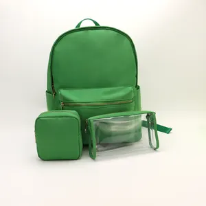 Keymay Stock Wholesale Green Waterproof Portable Large Capacity Outdoor Running Hiking Rucksack Children Teen Back to School Bag