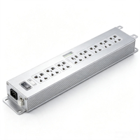 PDU 1U pour rack, 8 prises 16A 220V, en aluminium, protection contre les surtensions, pour armoire serveur, usage intérieur