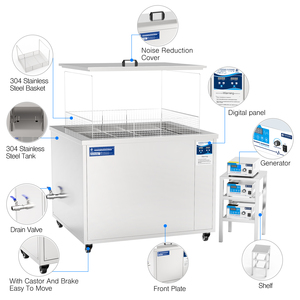 Limpiador Ultrasónico Eléctrico Digital, Nuevo Limpiador Industrial para Manchas de Aceite, Baño Ultrasónico Industrial Grande, Sonicador - Product Image 3