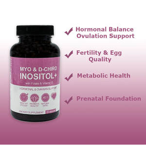 Cápsulas de Mioinositol y D-Chiroinositol Orgánico Premium de Marca Privada OEM, Suplemento Antioxidante con Vitamina D3 y Folato para Mujeres - Product Image 5