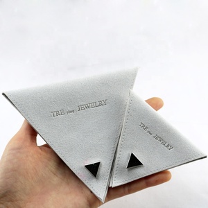 2022 Luxury Microfiber Jewelry Pouch Bag Faux Suede <b>Envelope</b> Pouch Jewelry Packaging & Display with Custom logo - Product Image 1