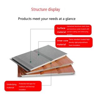 Azulejos modernos de PU con textura de mármol, paneles de acero decorativos de pared Exterior de Metal para aplicaciones al aire libre, paneles sándwich elegantes - Product Image 4